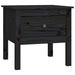 Mese laterale, 2 buc., negru, 50x50x49 cm, lemn masiv de pin - WALTI WALTI