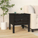 Mese laterale, 2 buc., negru, 50x50x49 cm, lemn masiv de pin - WALTI WALTI