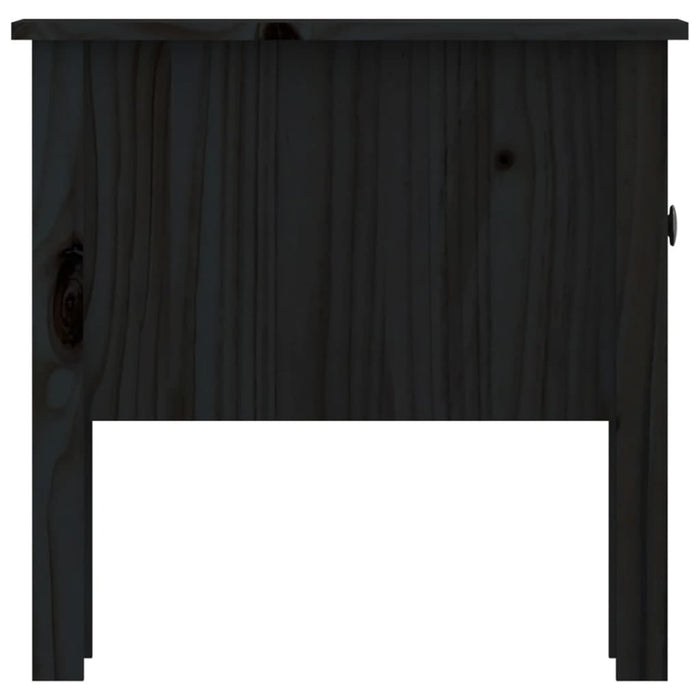 Mese laterale, 2 buc., negru, 50x50x49 cm, lemn masiv de pin - WALTI WALTI