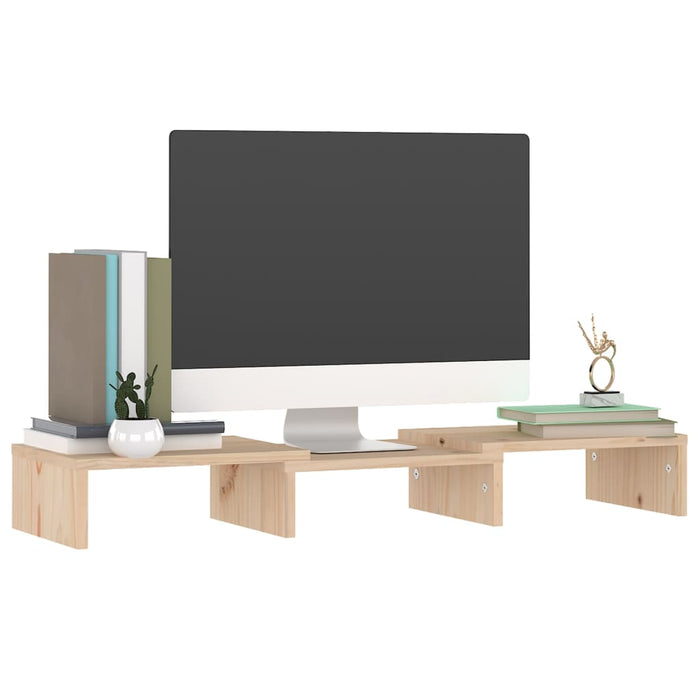 Stand pentru monitor, 60x24x10,5 cm, lemn masiv de pin WALTI