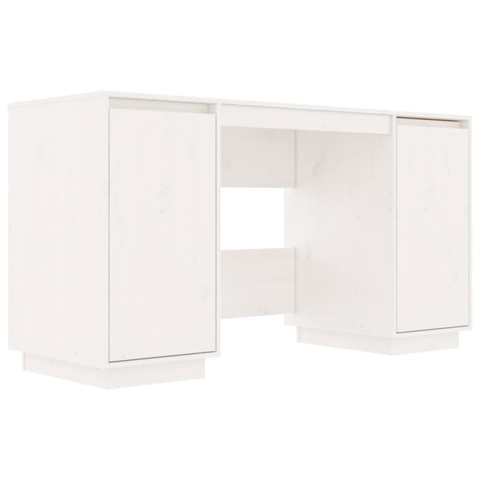 Birou, alb, 140x50x75 cm, lemn masiv de pin - WALTI WALTI