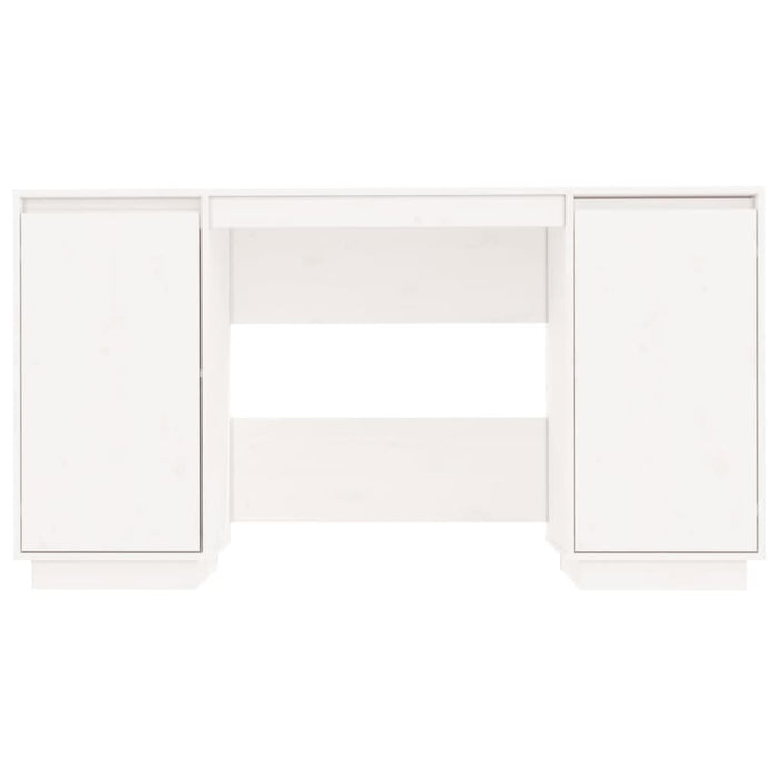 Birou, alb, 140x50x75 cm, lemn masiv de pin - WALTI WALTI
