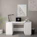 Birou, alb, 140x50x75 cm, lemn masiv de pin - WALTI WALTI