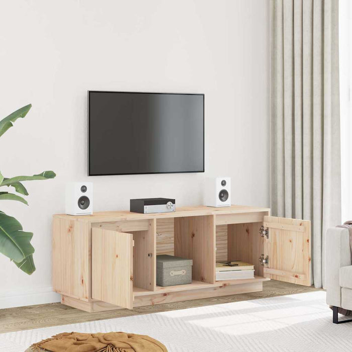 Comodă TV, 110,5x35x44 cm, lemn masiv de pin WALTI