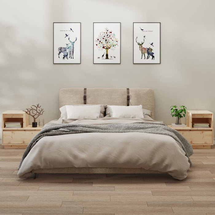 Noptiere, 2 buc., 60x34x51 cm, lemn masiv de pin - WALTI WALTI