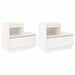 Noptiere, 2 buc., alb, 60x34x51 cm, lemn masiv de pin - WALTI WALTI
