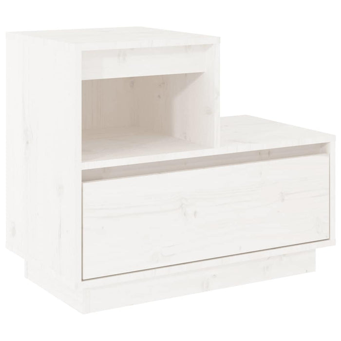 Noptiere, 2 buc., alb, 60x34x51 cm, lemn masiv de pin - WALTI WALTI