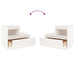 Noptiere, 2 buc., alb, 60x34x51 cm, lemn masiv de pin - WALTI WALTI