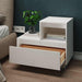 Noptiere, 2 buc., alb, 60x34x51 cm, lemn masiv de pin - WALTI WALTI