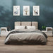 Noptiere, 2 buc., alb, 60x34x51 cm, lemn masiv de pin - WALTI WALTI