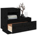 Noptiere, 2 buc, negru, 60x34x51 cm, lemn masiv de pin - WALTI WALTI