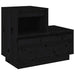Noptiere, 2 buc, negru, 60x34x51 cm, lemn masiv de pin - WALTI WALTI