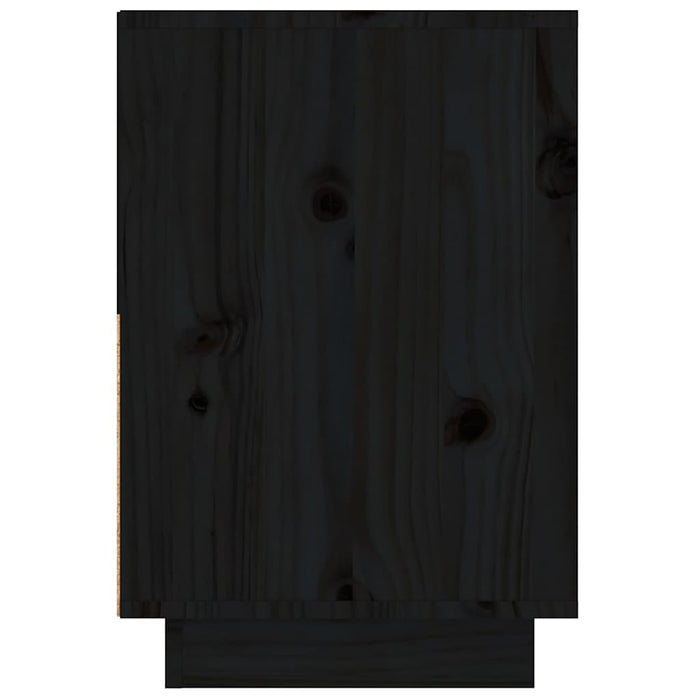 Noptiere, 2 buc, negru, 60x34x51 cm, lemn masiv de pin - WALTI WALTI