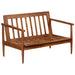 Set canapele, 2 piese, maro, piele naturală/lemn masiv acacia - WALTI WALTI