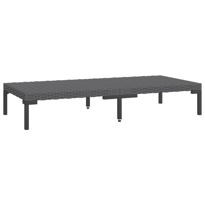 Set de mobilier de grădină & perne 6 piese gri închis poliratan - WALTI WALTI