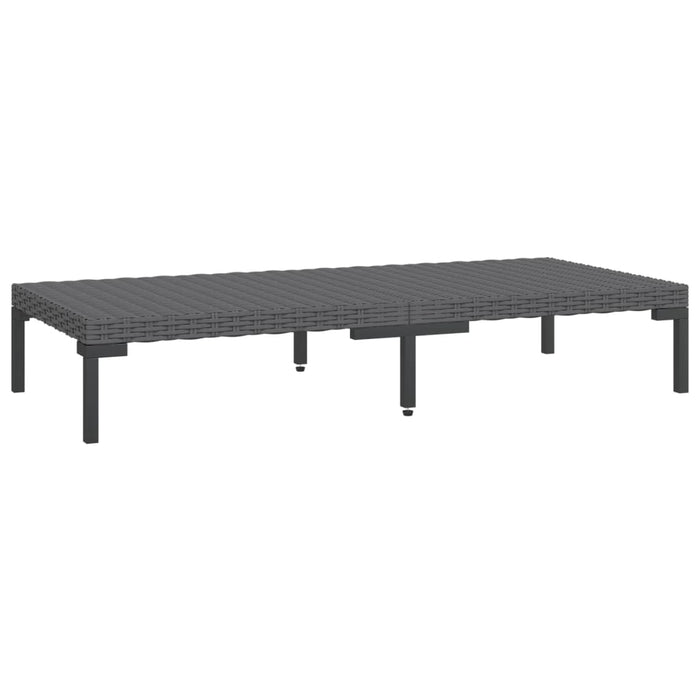Set mobilier de grădină cu perne, 7 piese,gri închis, poliratan WALTI