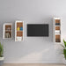 Comode TV, alb, 3 buc., lemn masiv de pin - WALTI WALTI