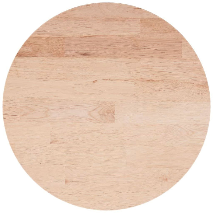 Blat de masă rotund, Ø30x1,5 cm, lemn masiv stejar netratat - WALTI WALTI