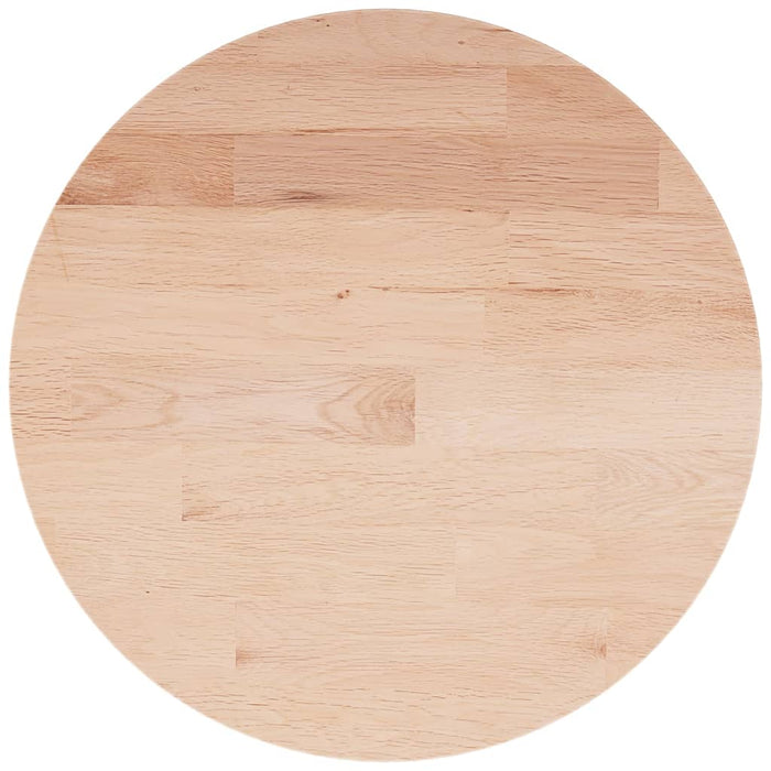 Blat de masă rotund, Ø50x1,5 cm, lemn masiv stejar netratat - WALTI WALTI