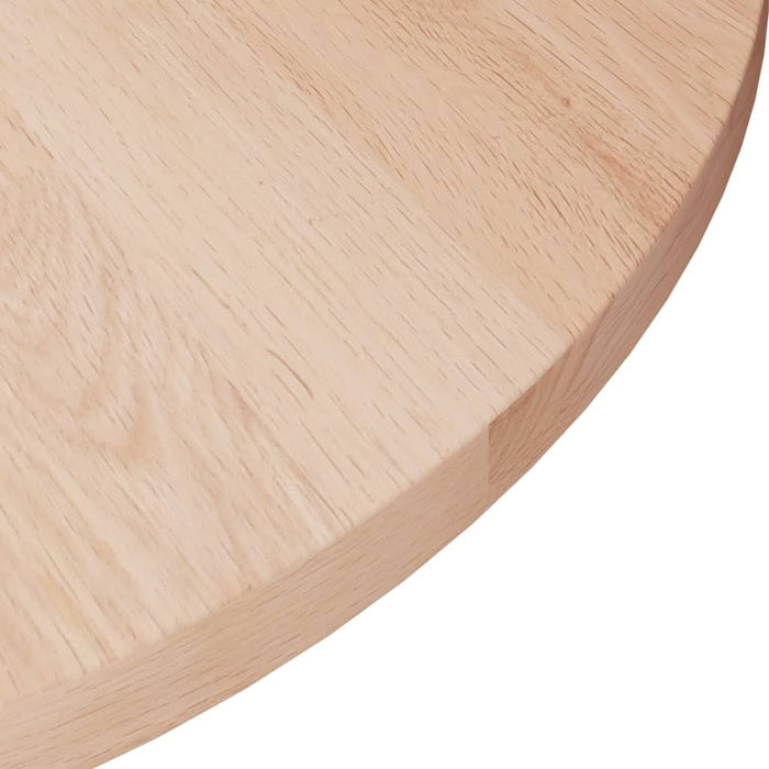 Blat de masă rotund, Ø50x1,5 cm, lemn masiv stejar netratat - WALTI WALTI
