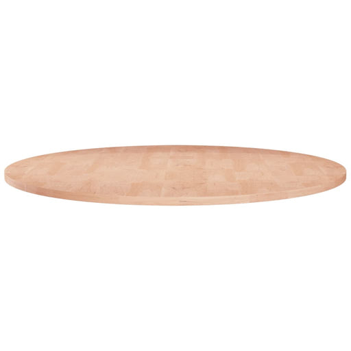 Blat de masă rotund, Ø80x1,5 cm, lemn masiv stejar netratat - WALTI WALTI