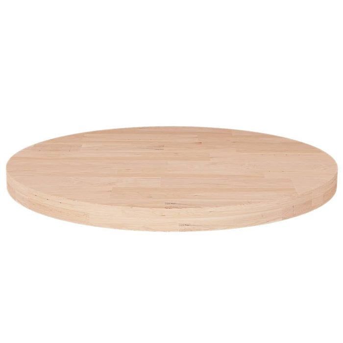 Blat de masă rotund, Ø30x2,5 cm, lemn masiv stejar netratat - WALTI WALTI