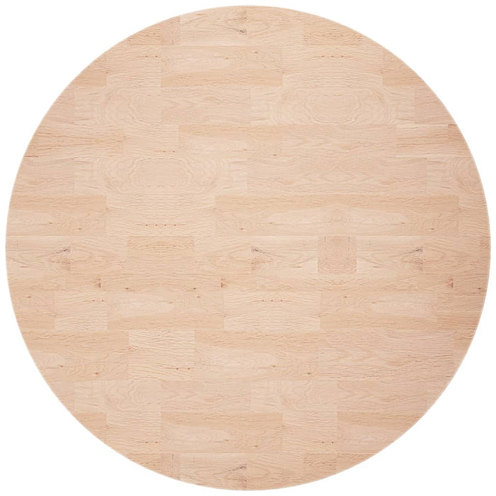 Blat de masă rotund, Ø70x2,5 cm, lemn masiv stejar netratat - WALTI WALTI