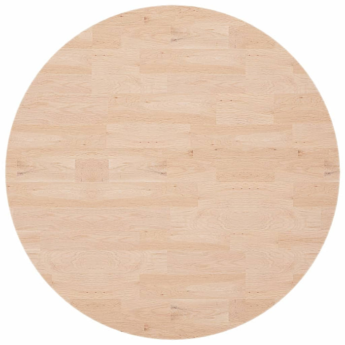 Blat de masă rotund, Ø90x2,5 cm, lemn masiv stejar netratat - WALTI WALTI