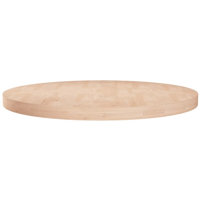 Blat de masă rotund, Ø60x4 cm, lemn masiv stejar netratat - WALTI WALTI
