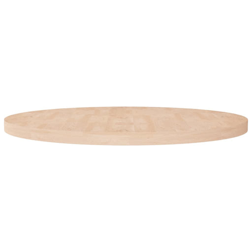 Blat de masă rotund, Ø90x4 cm, lemn masiv stejar netratat - WALTI WALTI