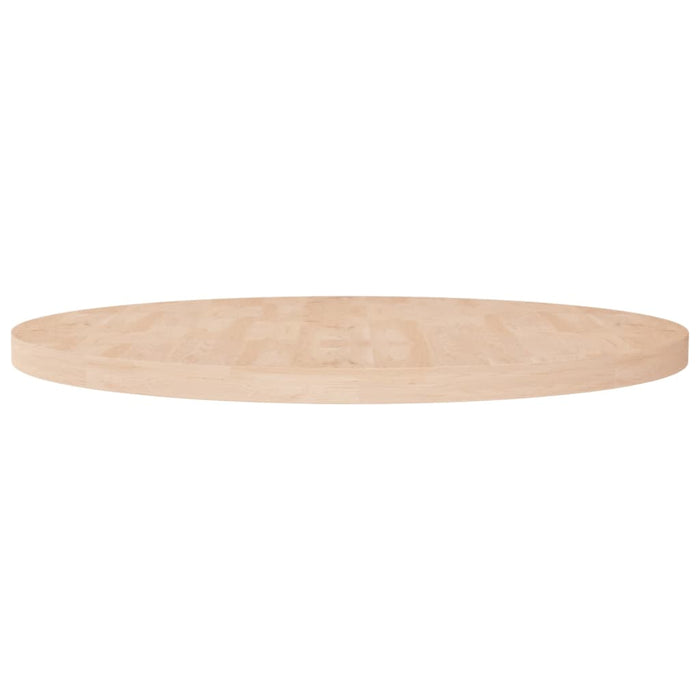 Blat de masă rotund, Ø90x4 cm, lemn masiv stejar netratat - WALTI WALTI