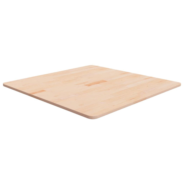 Blat de masă pătrat, 80x80x1,5 cm, lemn masiv stejar netratat - WALTI WALTI