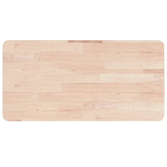 Blat de baie, 80x40x2,5 cm, lemn masiv netratat - WALTI WALTI