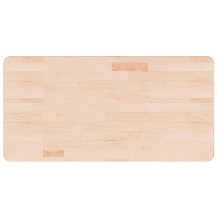 Blat de baie, 100x50x2,5 cm, lemn masiv netratat - WALTI WALTI