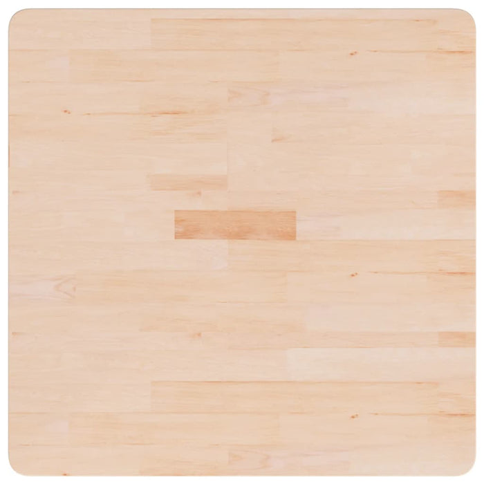 Blat de masă pătrat, 70x70x4 cm, lemn masiv stejar netratat - WALTI WALTI