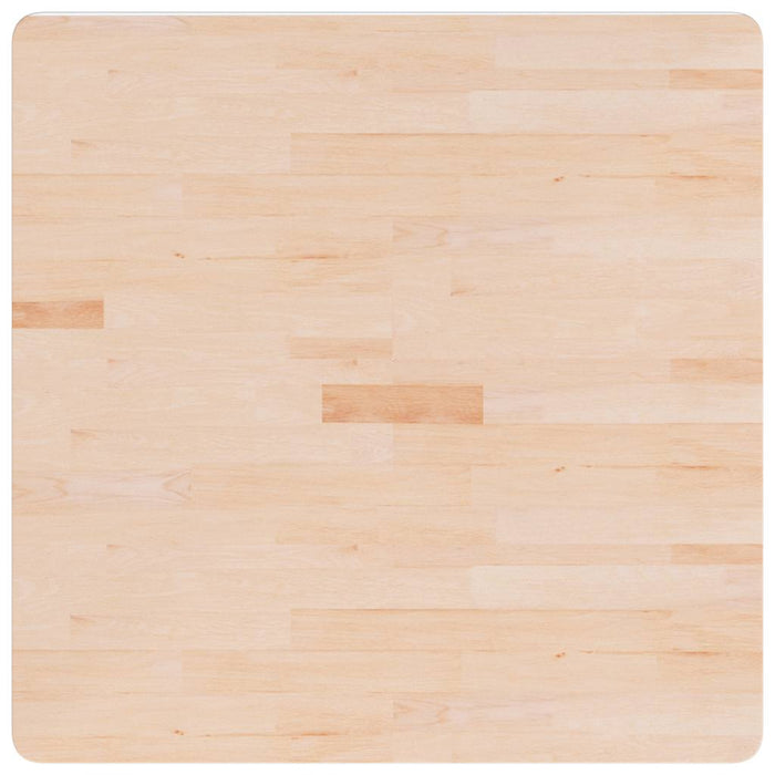 Blat de masă pătrat, 80x80x4 cm, lemn masiv stejar netratat - WALTI WALTI