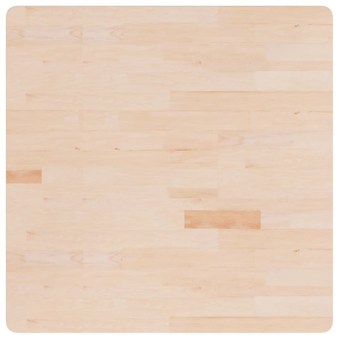 Blat de masă pătrat, 90x90x4 cm, lemn masiv stejar netratat - WALTI WALTI