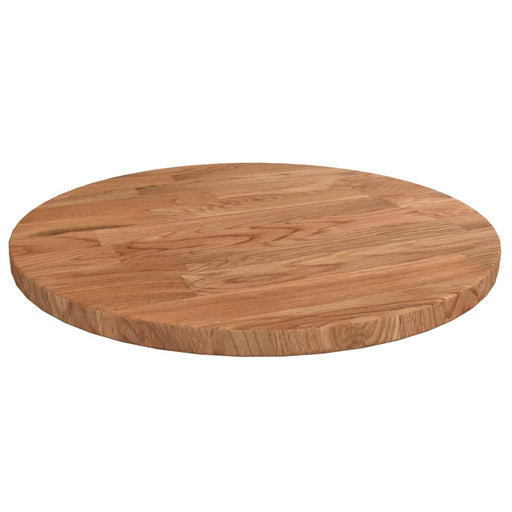 Blat de masă rotund maro deschis Ø30x1,5cm lemn stejar tratat - WALTI WALTI