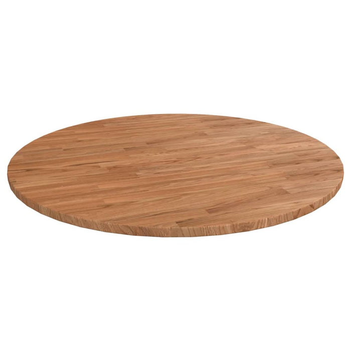 Blat de masă rotund maro deschis Ø70x1,5 cm lemn stejar tratat - WALTI WALTI