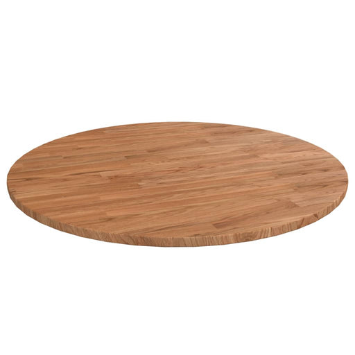 Blat de masă rotund maro deschis Ø80x1,5 cm lemn stejar tratat - WALTI WALTI