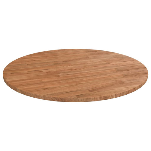 Blat de masă rotund maro deschis Ø90x1,5 cm lemn stejar tratat - WALTI WALTI