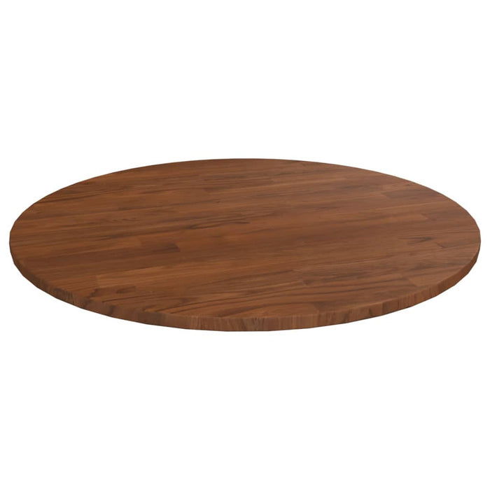 Blat de masă rotund maro închis Ø60x1,5 cm lemn stejar tratat - WALTI WALTI