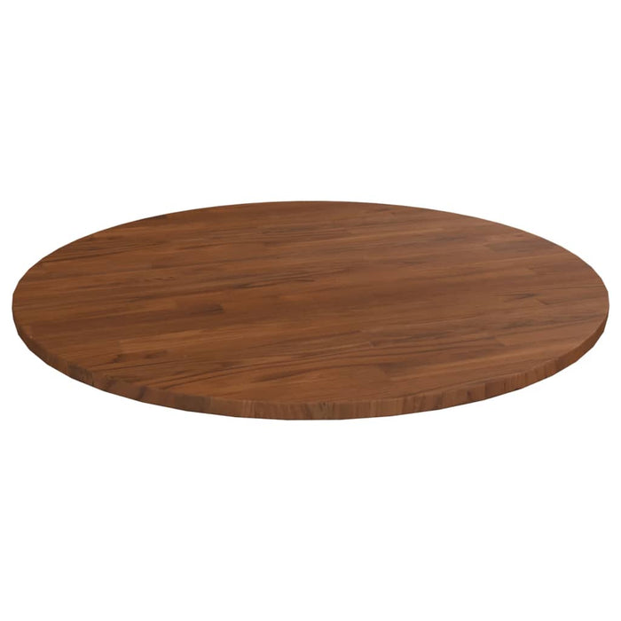 Blat de masă rotund maro închis Ø70x1,5 cm lemn stejar tratat - WALTI WALTI