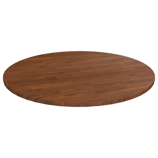 Blat de masă rotund maro închis Ø80x1,5 cm lemn stejar tratat - WALTI WALTI