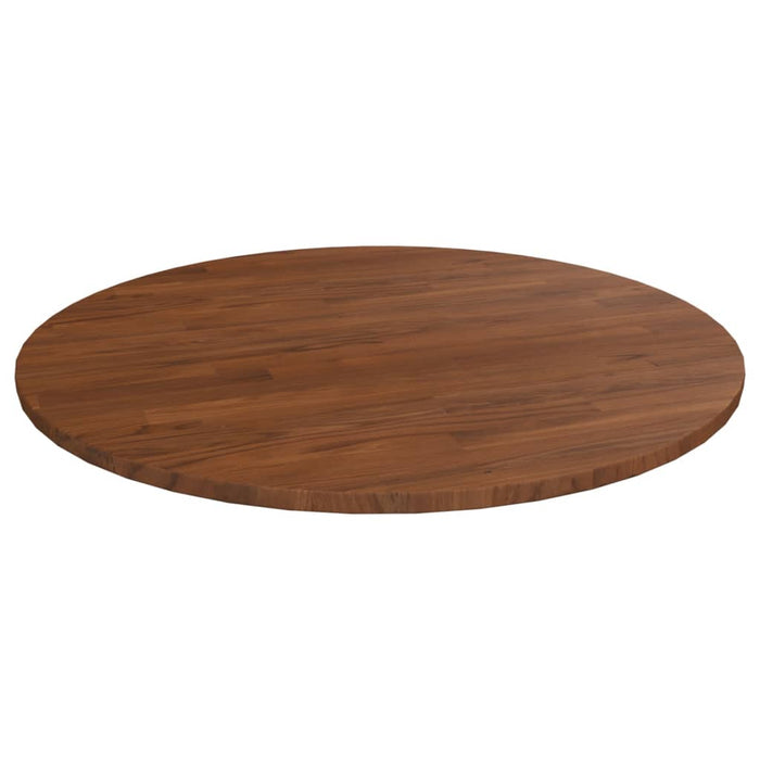 Blat de masă rotund maro închis Ø90x1,5 cm lemn stejar tratat - WALTI WALTI