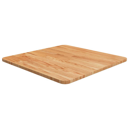 Blat masă pătrat maro deschis 50x50x1,5cm lemn stejar tratat - WALTI WALTI