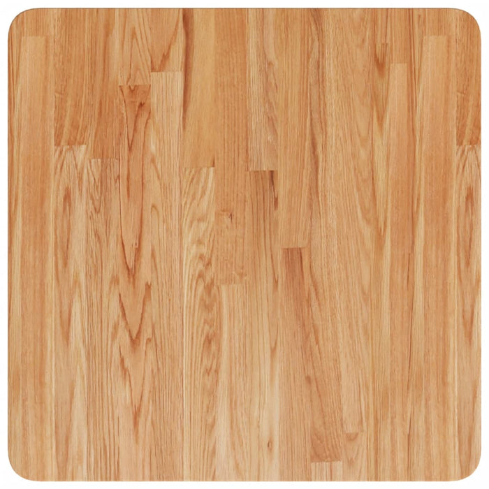 Blat masă pătrat maro deschis 50x50x1,5cm lemn stejar tratat - WALTI WALTI