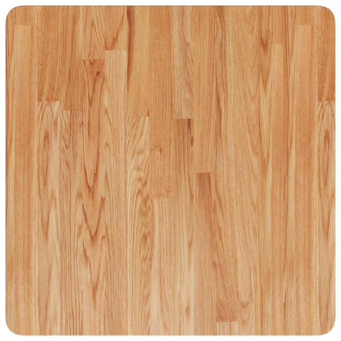Blat masă pătrat maro deschis 60x60x1,5 cm lemn stejar tratat - WALTI WALTI
