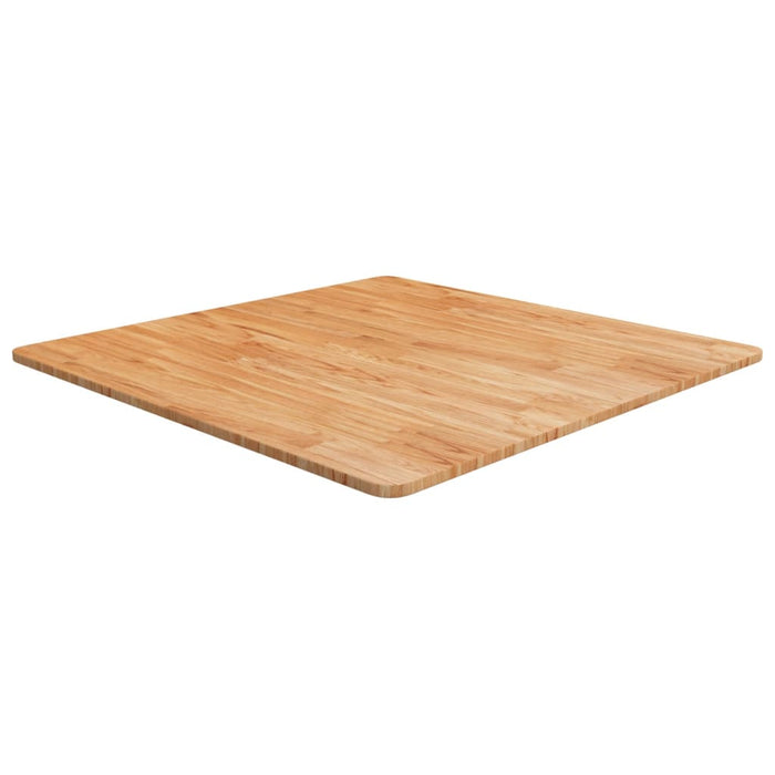 Blat masă pătrat maro deschis 80x80x1,5cm lemn stejar tratat - WALTI WALTI