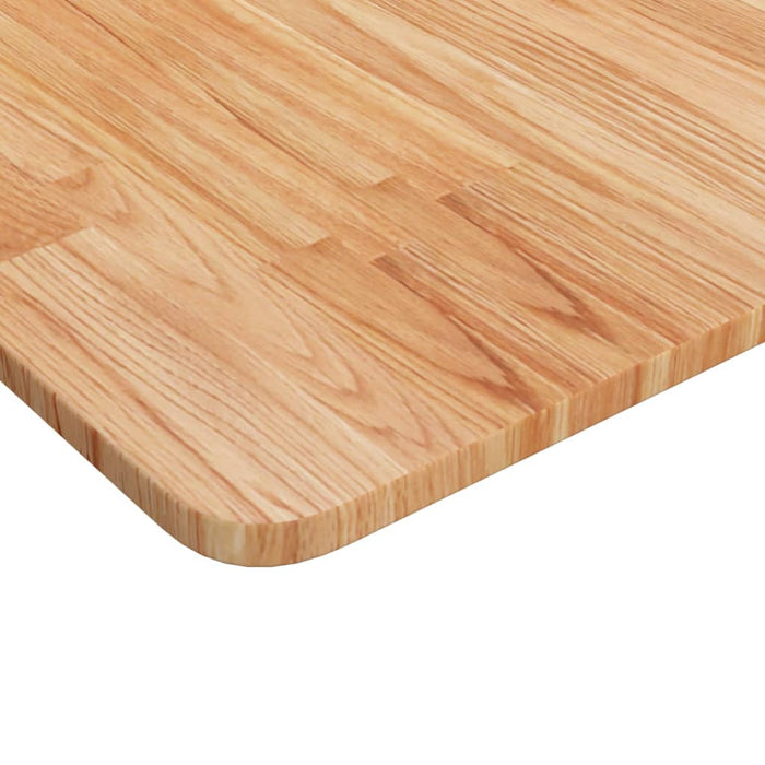 Blat masă pătrat maro deschis 80x80x1,5cm lemn stejar tratat - WALTI WALTI